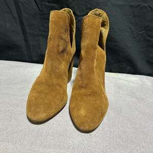 Steve Madden Rookie Cognac Suede Ankle Booties